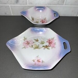 2 Piece Matching Vintage Lusterware Berry, Candy Bowl and Nut Dish